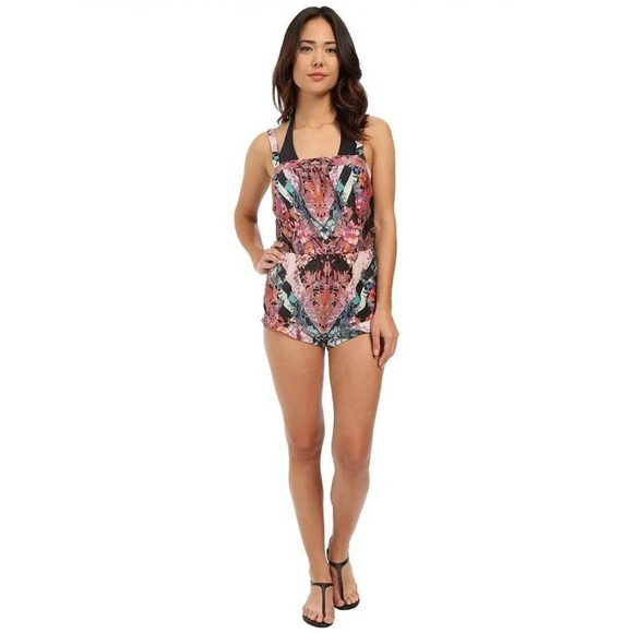 Beach Riot Black Diamond Desert Storm Romper, Medium - Picture 1 of 5